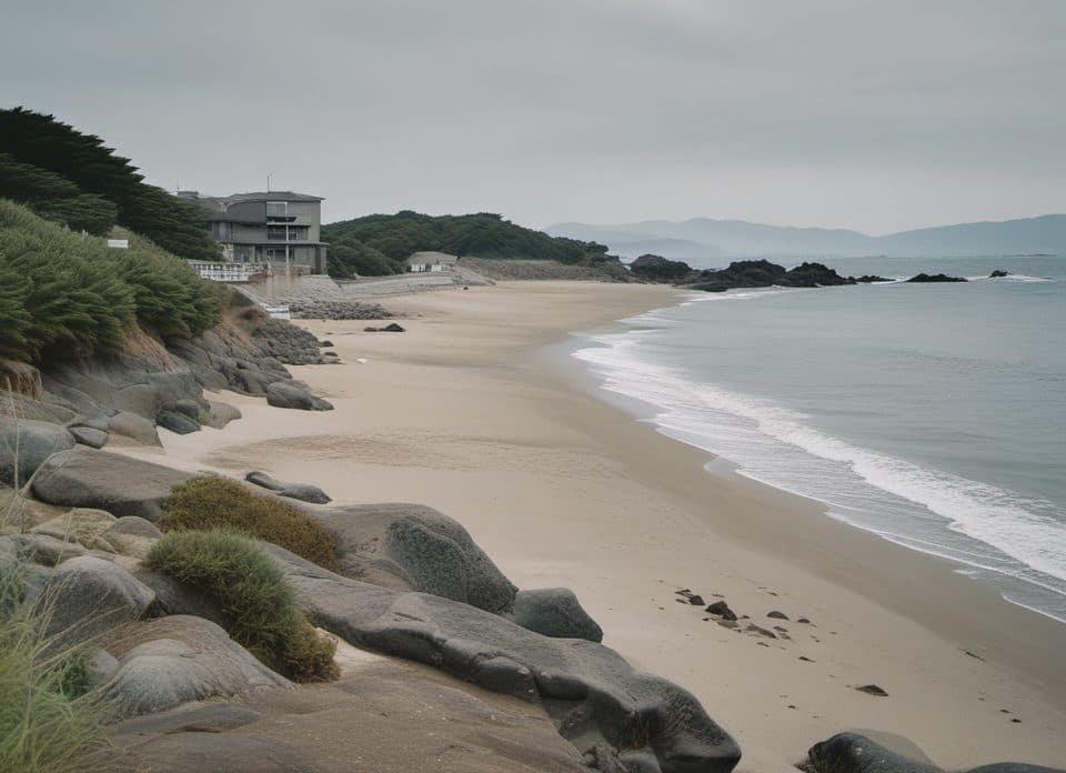 透きとおった海と白い砂浜